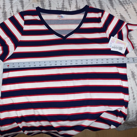 LuLaRoe Christy NWT, 3XL, red, white, & blue - Picture 7 of 9
